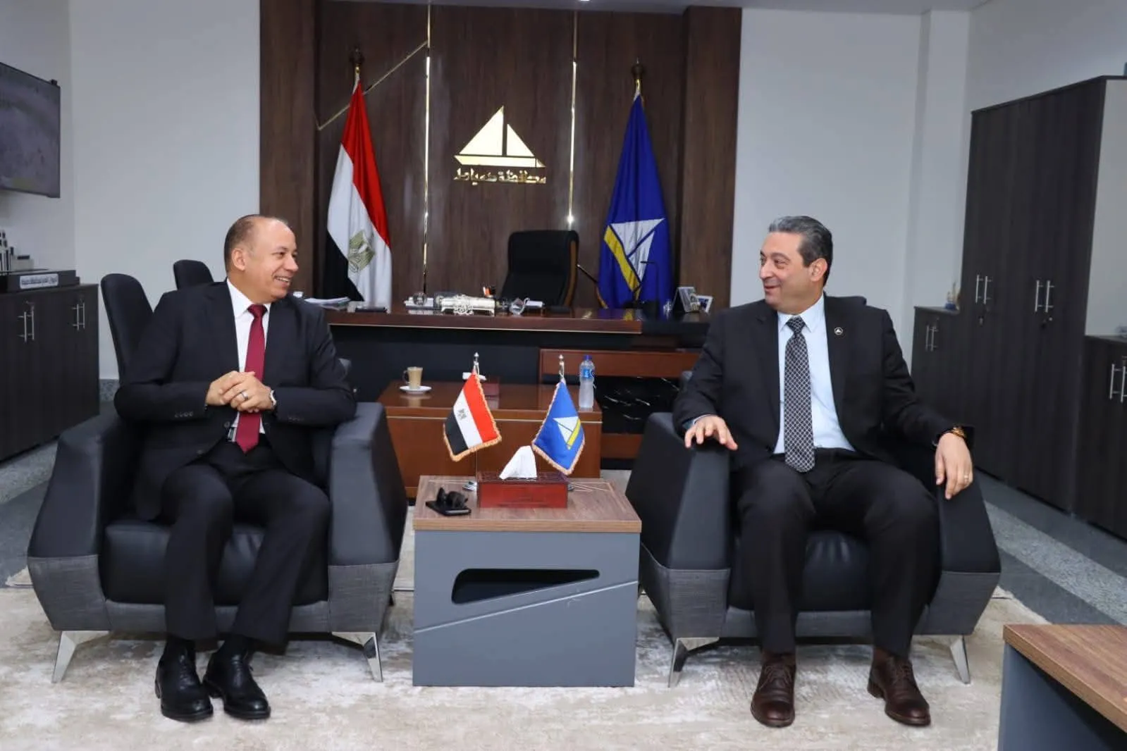 محافظ دمياط يستقبل رئيس جامعة المنصورة لبحث أوجه التعاون المشترك