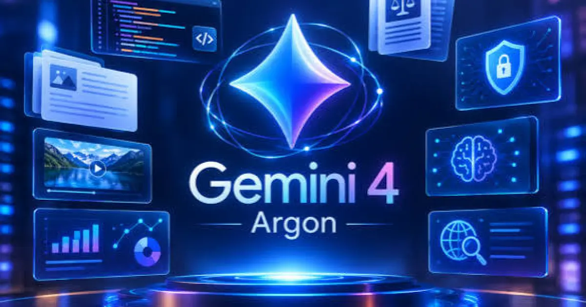 جوجل تعلن Gemini 4 Argon: قدرات غير مسبوقة في البرمجة